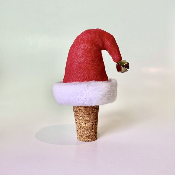 Mud Pie Ceramic Santa Secrets Wine Cooler + Cork Christmas Holiday Hosting - Picture 8 of 13